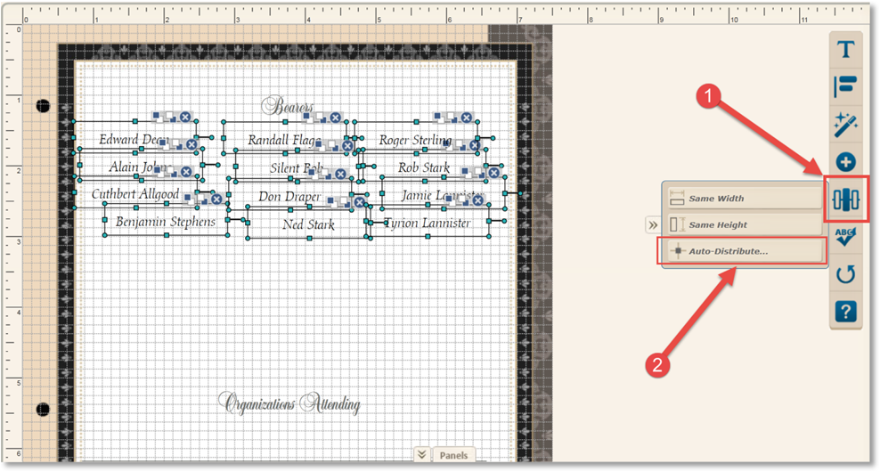 auto distribute 5 Horizontal Distribution3