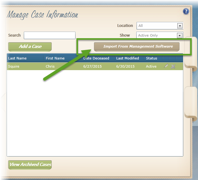 Case Step 4 Inport From Management Software