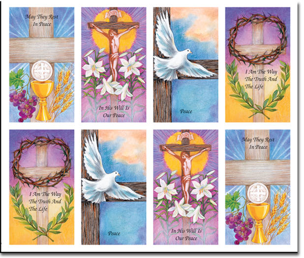 Symbols Pastel Prayer Cards