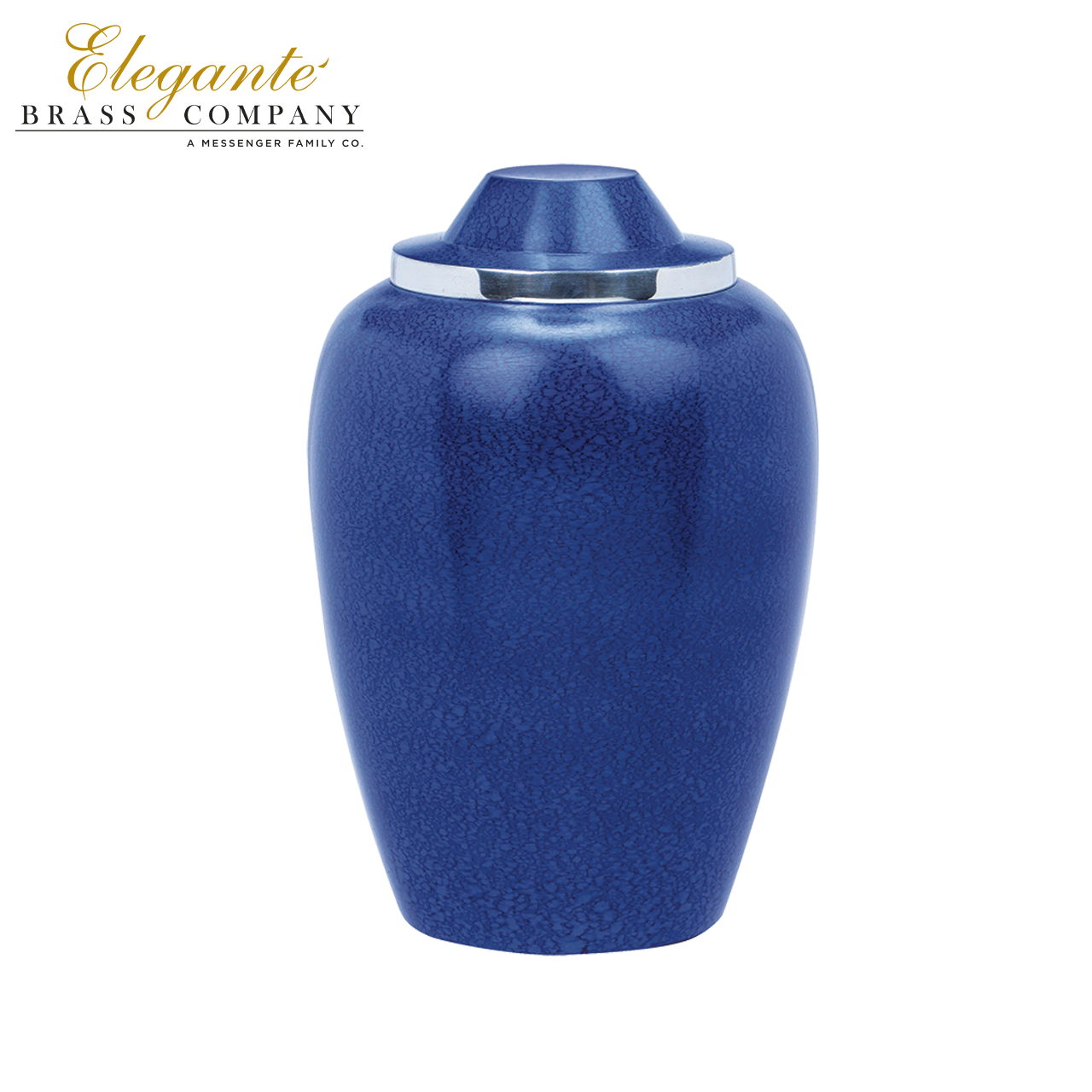 Sapphire Blue Alloy 10 Inch Urn